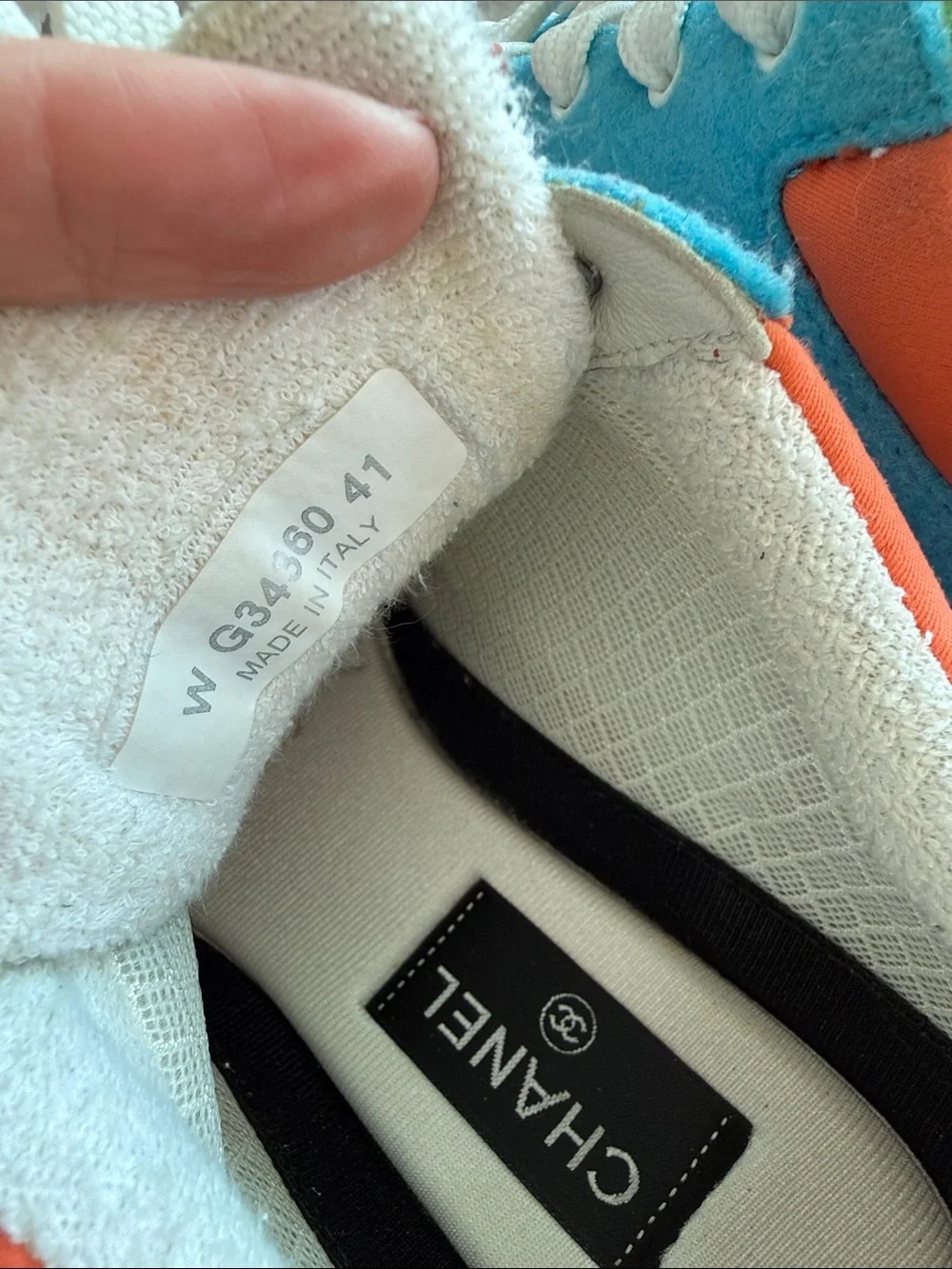 CHANEL Multicolor Suede Sneakers - 41